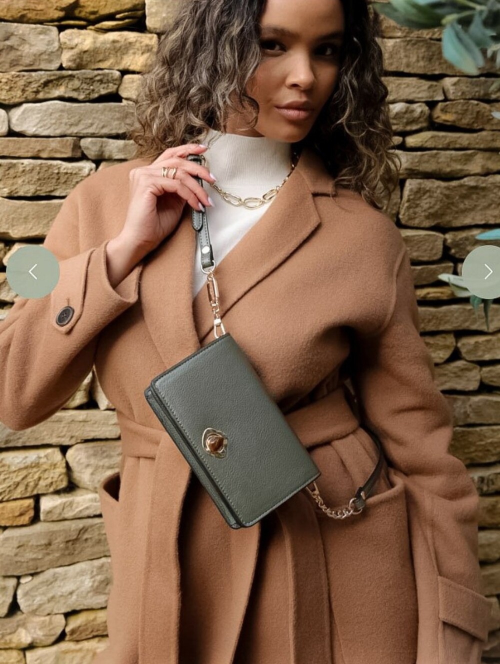 New Triple Compartment Riya Foldover Leather Crossbody Bag By Nanette Lepore
